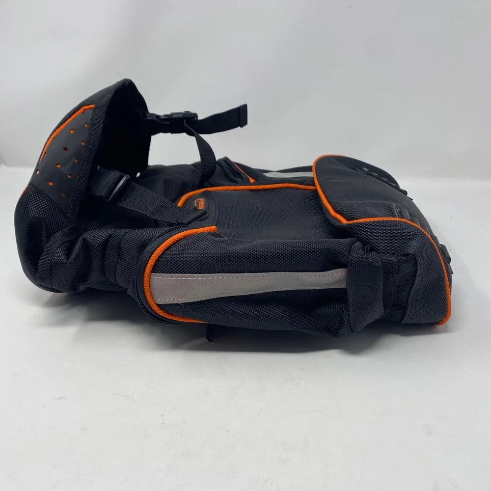 Ibera PakRak Bicycle Pannier Bag Black Orange Quick Release Commuter Bike Bag